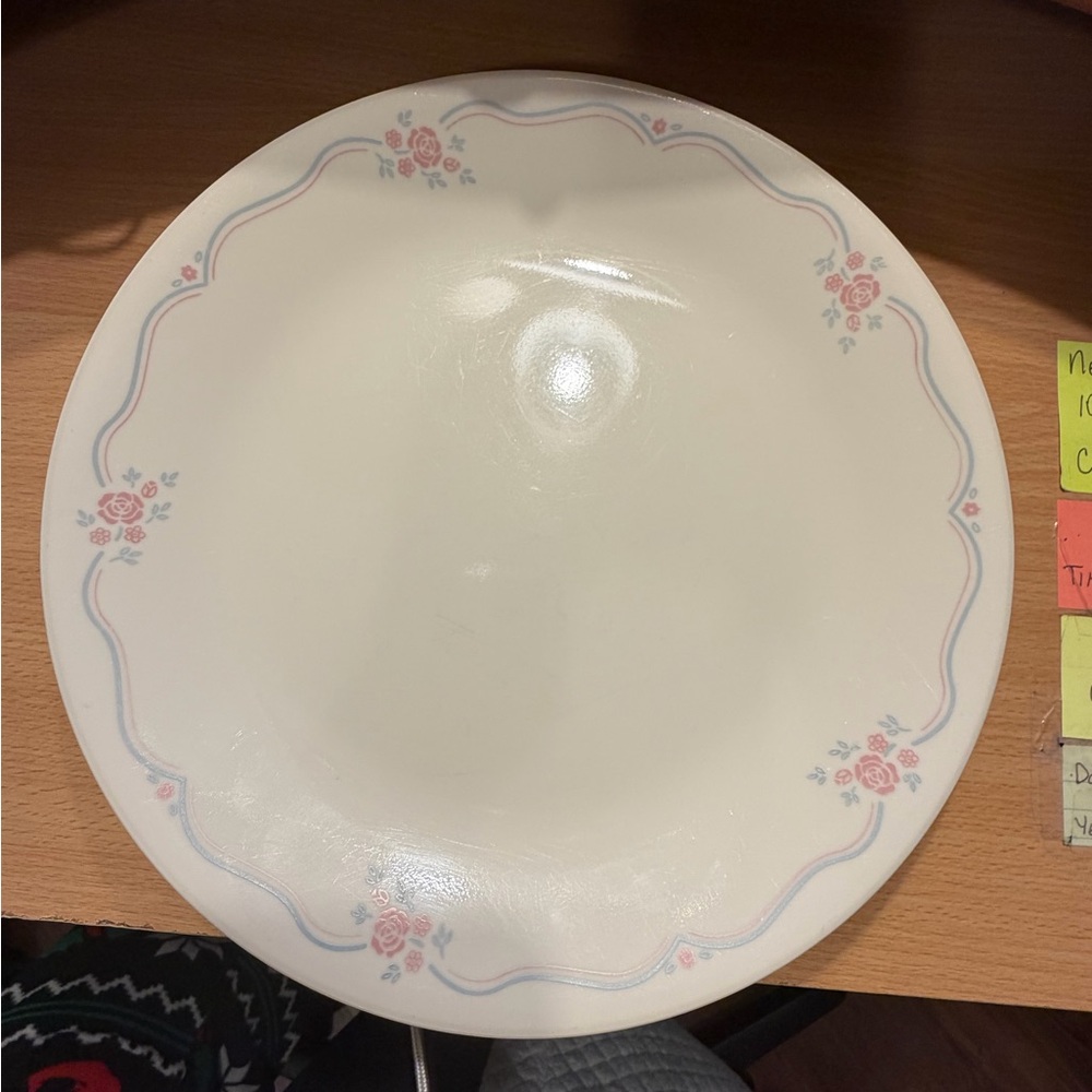 Vintage Corelle English Breakfast Dinner Plates - set of 3